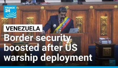 Venezuela builds up border security in response to deployment of US warships • FRANCE 24 English