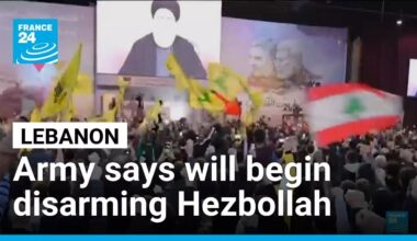 Lebanon says army will begin disarming Hezbollah • FRANCE 24 English