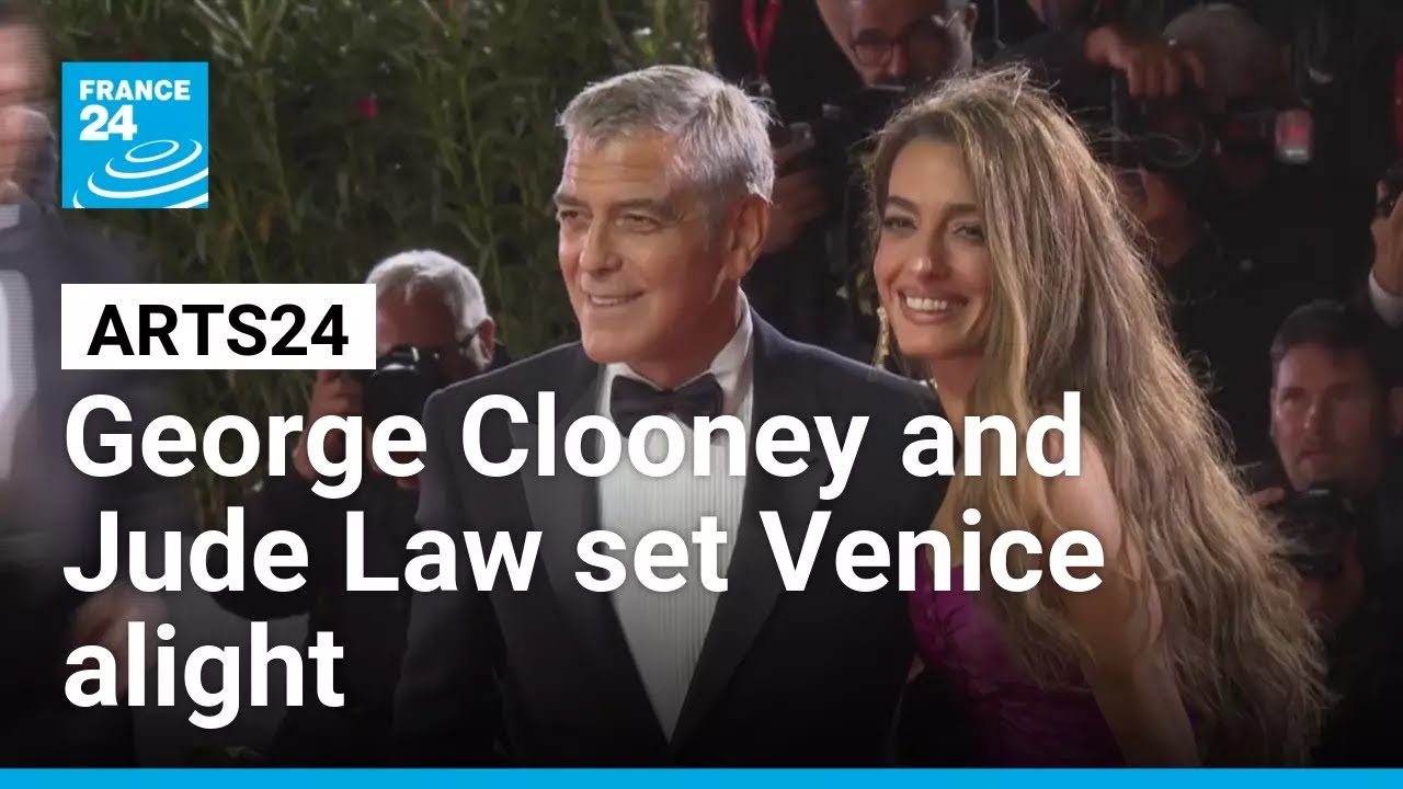 George Clooney, Emma Stone and Jude Law set Venice alight • FRANCE 24 English