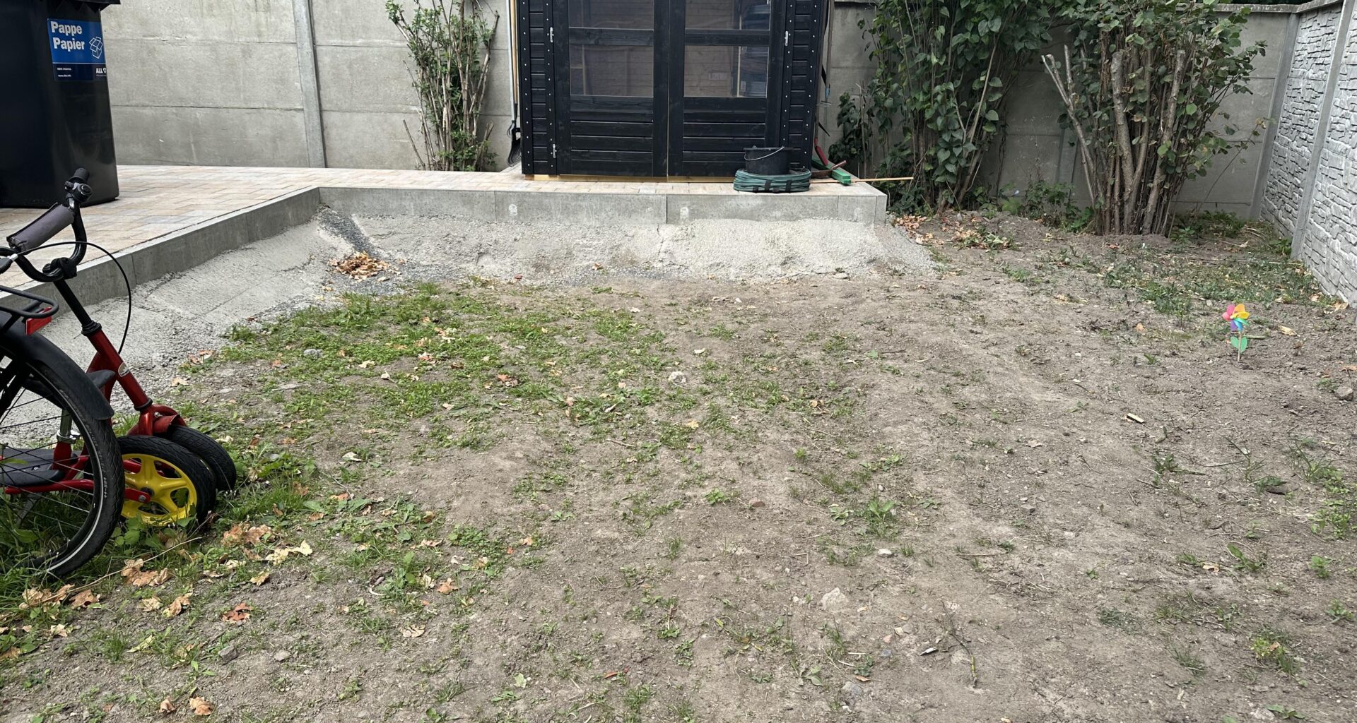 Betonsockel kaschieren…