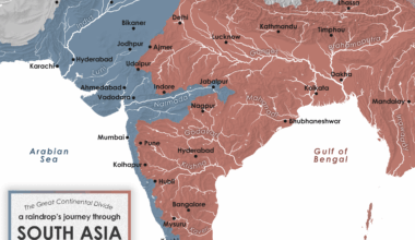 A Raindrop's journey through South Asia [OC]