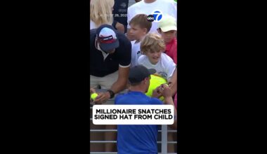 Millionaire snatches signed U.S. Open hat from kid