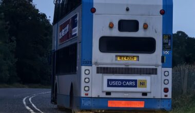 What’s the story behind this bus parked at Loughbrickland lay-by?