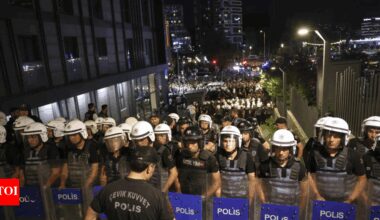 Tear gas, pepper spray fired: Protest erupts in Turkey over court ousting opposition - Watch