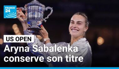 Aryna Sabalenka conserve son titre à l'US Open en battant Amanda Anisimova en finale • FRANCE 24