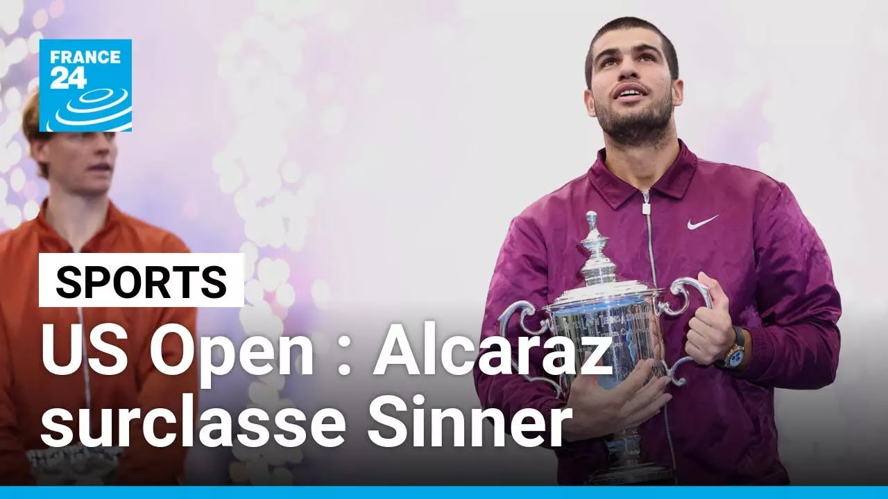 Carlos Alcaraz surclasse Jannik Sinner et remporte l'US Open • FRANCE 24