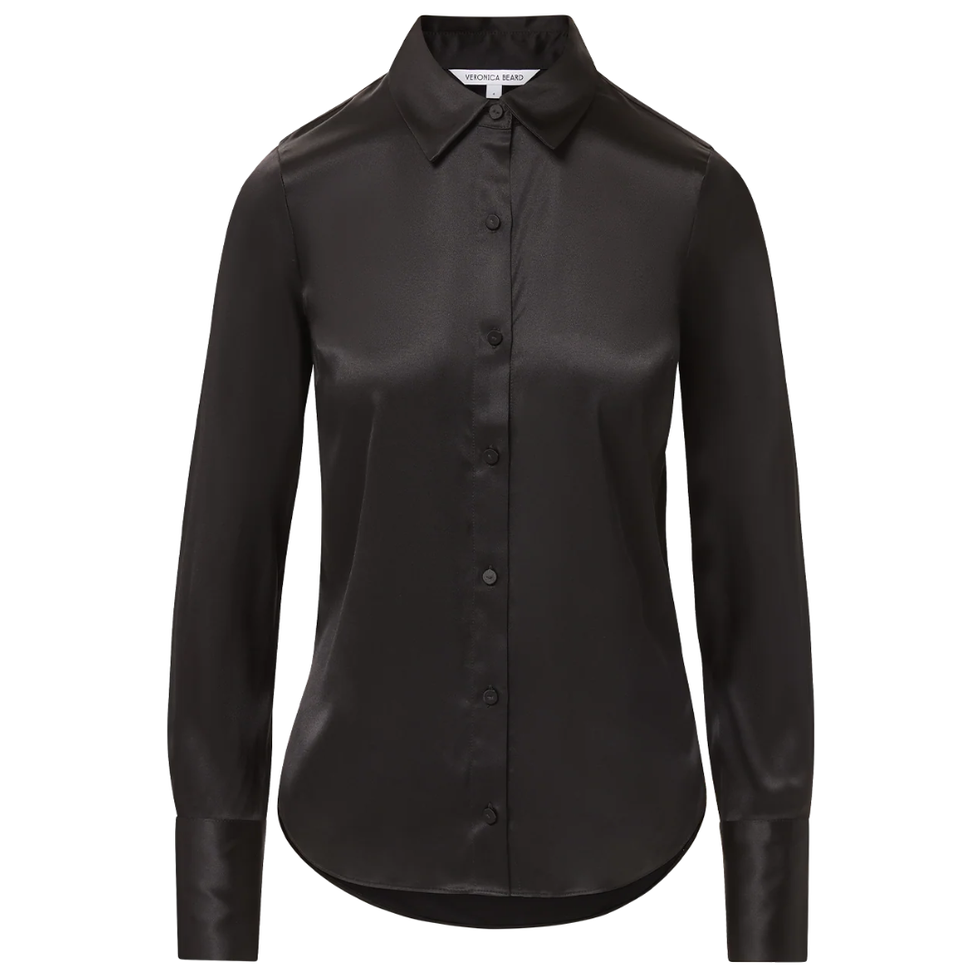 Monique Silk Button-Down Shirt