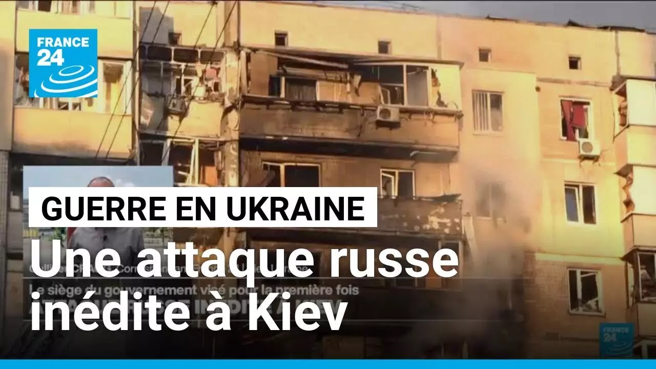 Guerre en Ukraine : une attaque russe inédite à Kiev • FRANCE 24