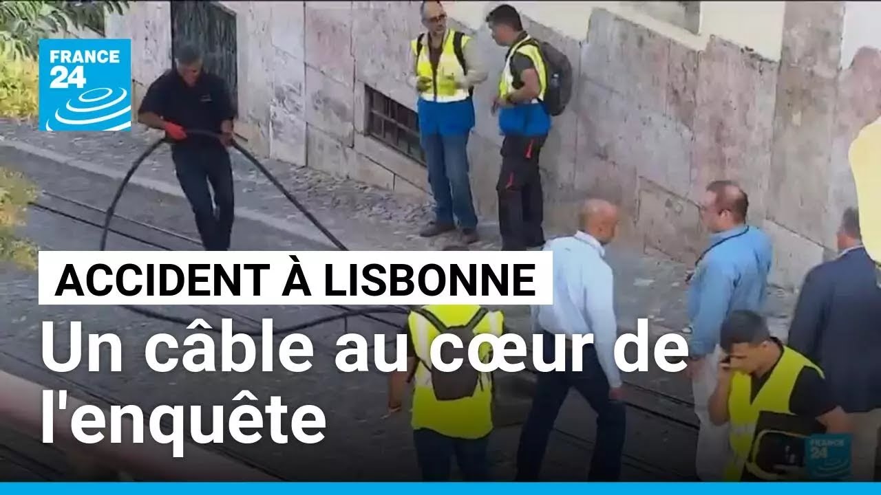 Déraillement d'un funiculaire à Lisbonne : le câble reliant les cabines au cœur de l'enquête