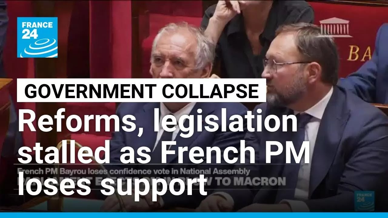 Major bills, reforms grind to a halt amid French government collapse • FRANCE 24 English