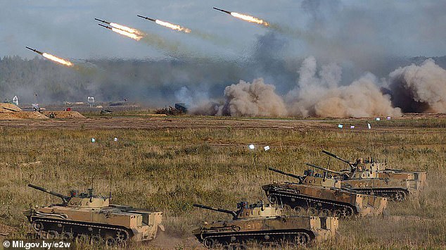 Belarus to rehearse nuclear strike in Zapad-2025 with Russia as defence minister Viktor Khrenin says drills will include Oreshnik tests near NATO frontier. Picture shows Zapad-2023 joint Russian-Belorussian drills