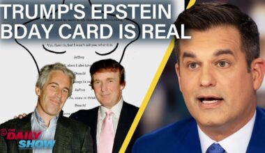 Trump's Pervy Epstein Bday Card Released & MAGA Allies Run Cover | The Daily Show