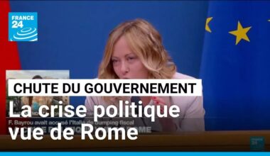 Chute de François Bayrou : la crise politique française vue de Rome • FRANCE 24