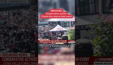 BREAKING: Conservative activist Charlie Kirk shot at Utah event