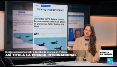 "Por primera vez en la OTAN, Polonia derriba drones rusos": 'Kyiv Independent' • FRANCE 24 Español