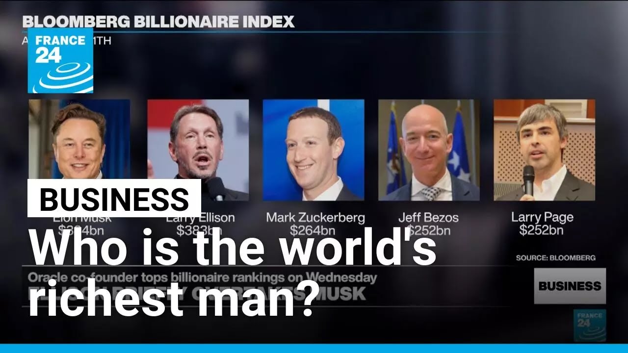 Oracle co-founder Ellison briefly overtakes Musk as world's richest man • FRANCE 24 English