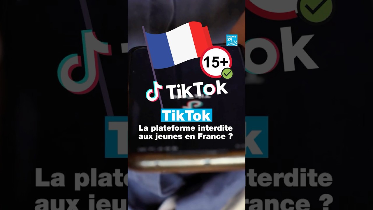 📱🇫🇷 #TikTok bientôt interdit aux jeunes de moins de 15 ans en #France ? • FRANCE 24
