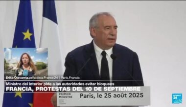 "Bloqueemos todo": convocan paro general en Francia en contra de François Bayrou • FRANCE 24