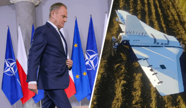 What is the goal of Russia's mass drone attack on Poland and how should NATO respond?
