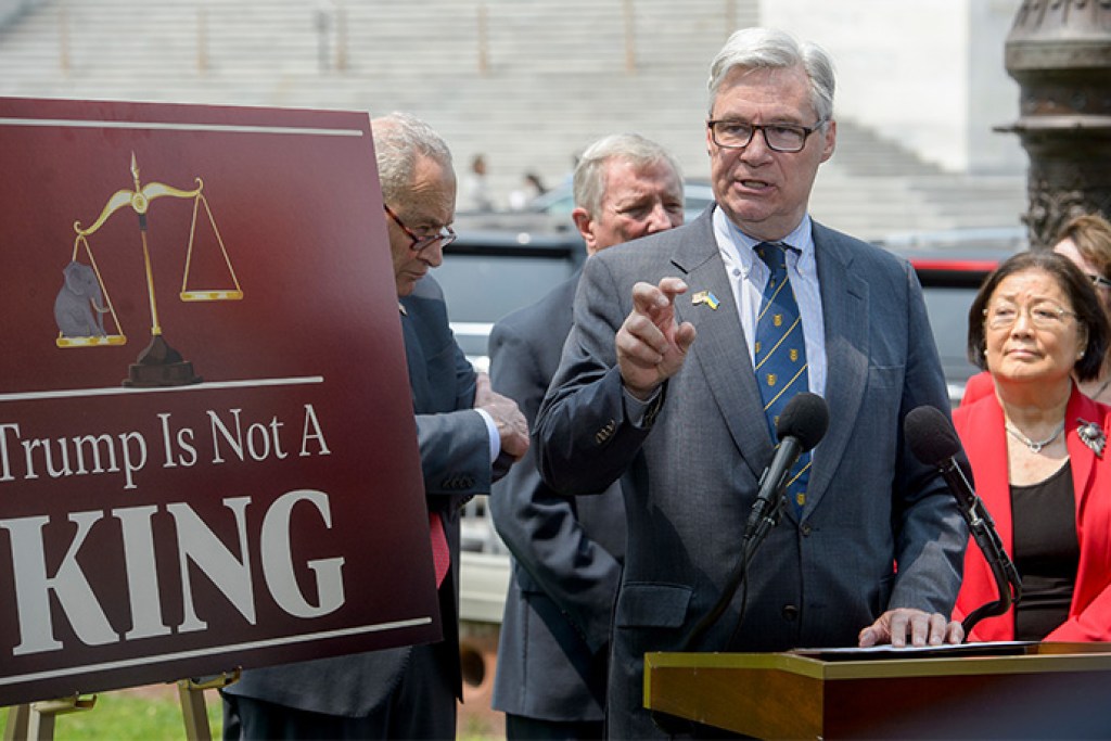 A Rhode Island Democrat emerges as a top Trump antagonist