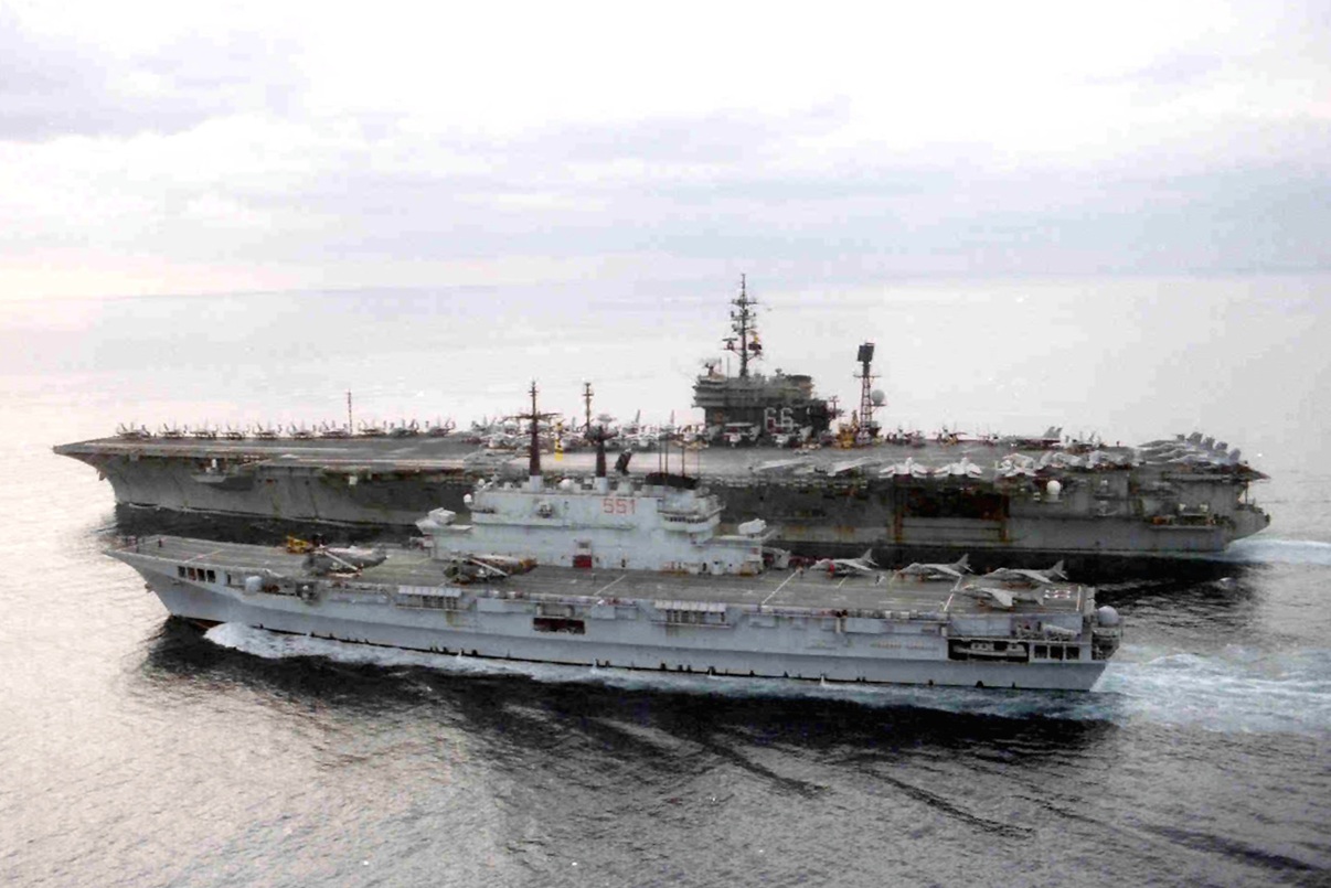 Giuseppe Garibaldi alongside USS America