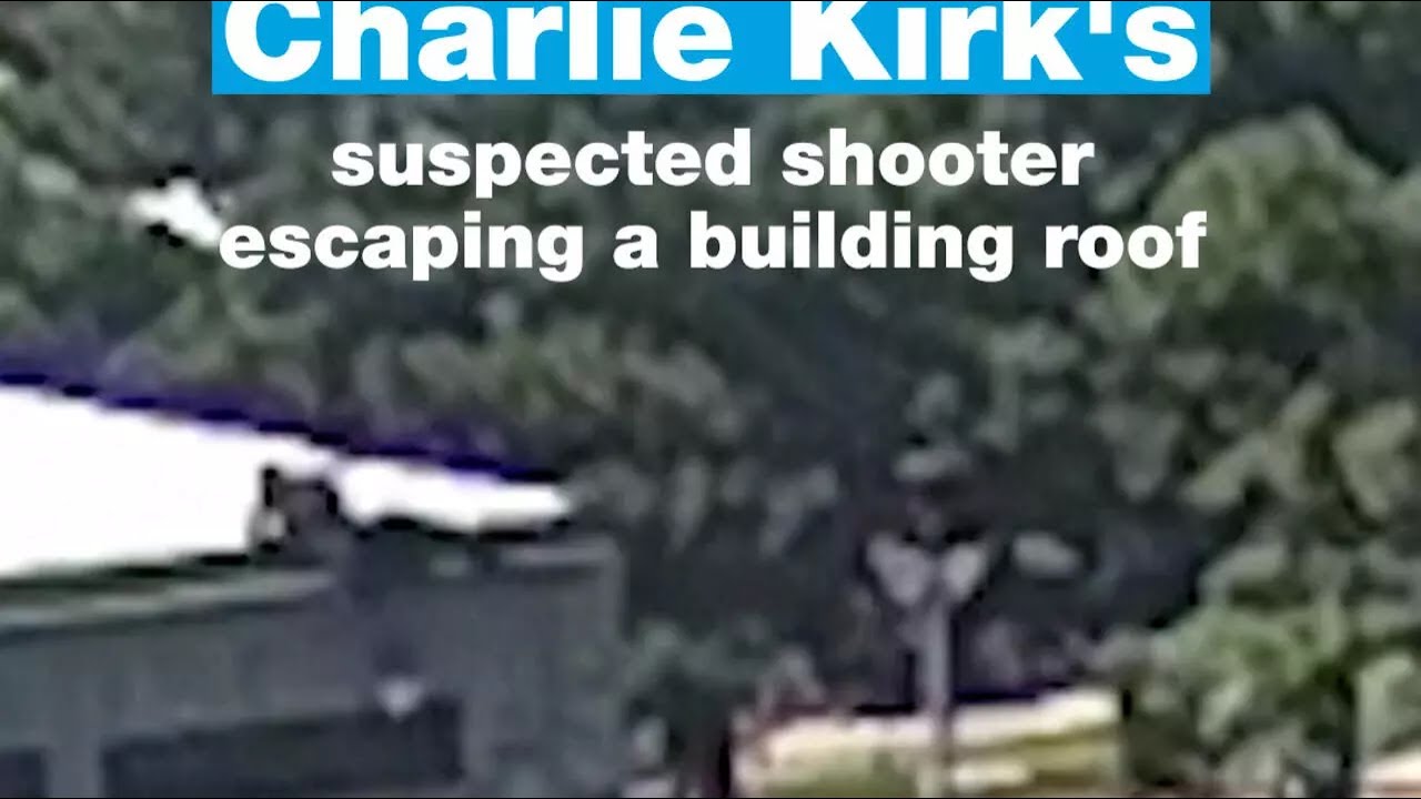 FBI release clip of Charlie Kirk's suspected shooter escaping • FRANCE 24 English