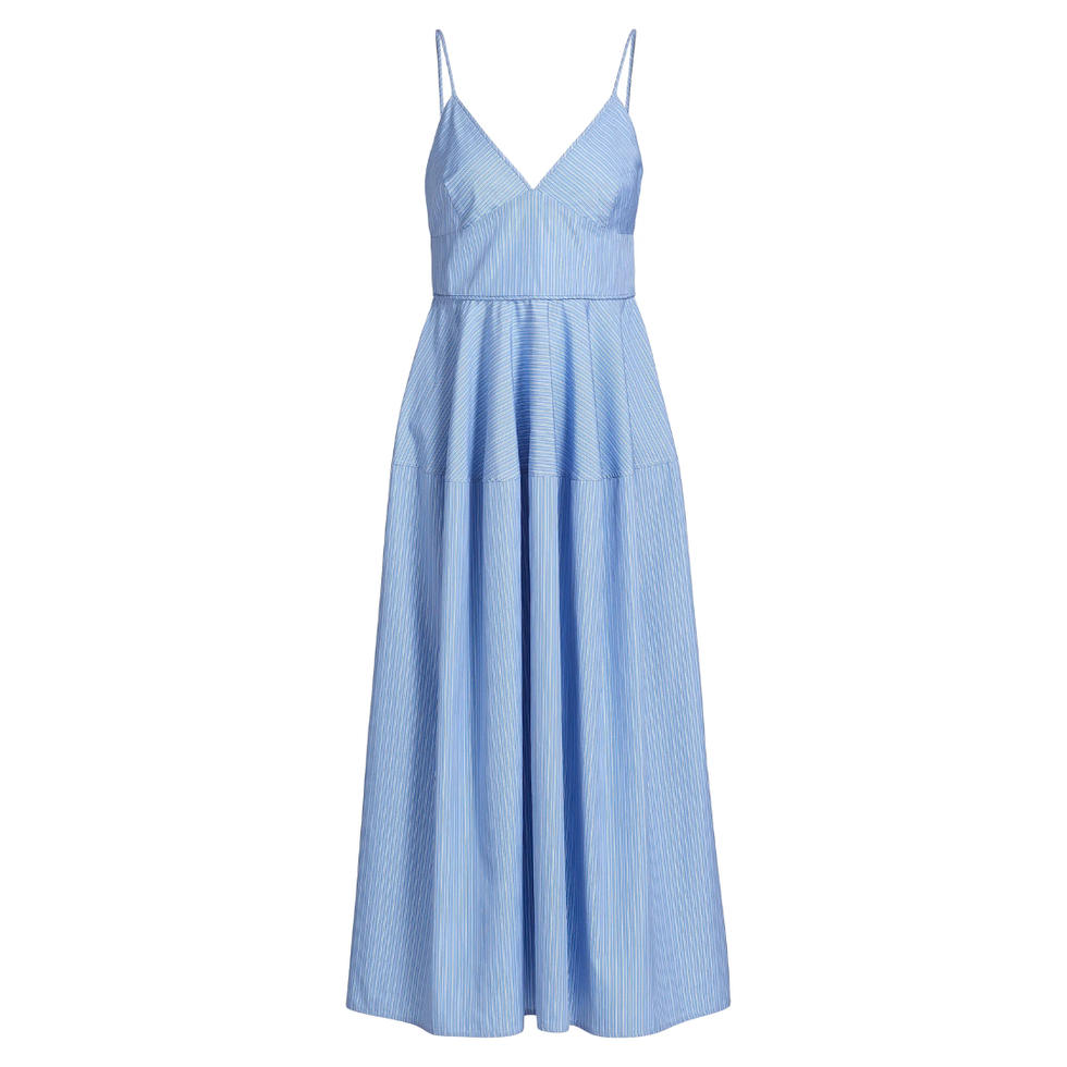 Basque Midi Dress