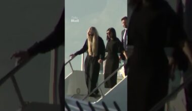 Usha Vance holds Charlie Kirk's widow's hand