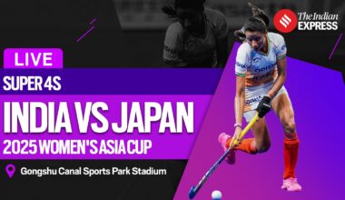 India vs Japan Women’s Asia Cup Hockey 2025 Super 4s Live Score: India take on Japan in the Super 4 match on Saturday.