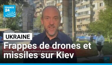 Ukraine : frappes sur Kiev, incendie au siège du gouvernement • FRANCE 24