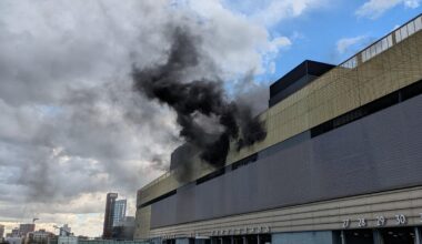Westfield Stratford car park is on fire