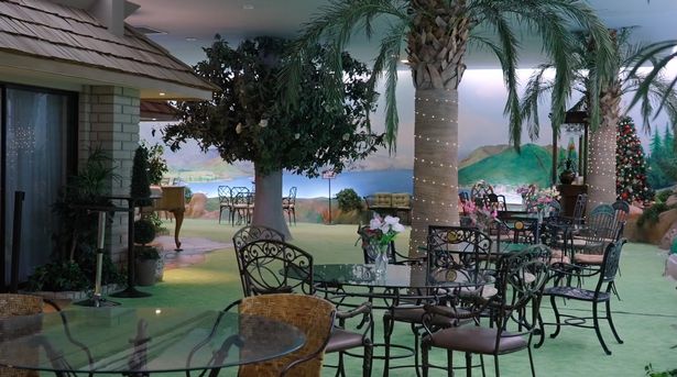 Pictured: A video grab of the Cold War bunker doubling as a luxury mansion in Las Vegas, US.