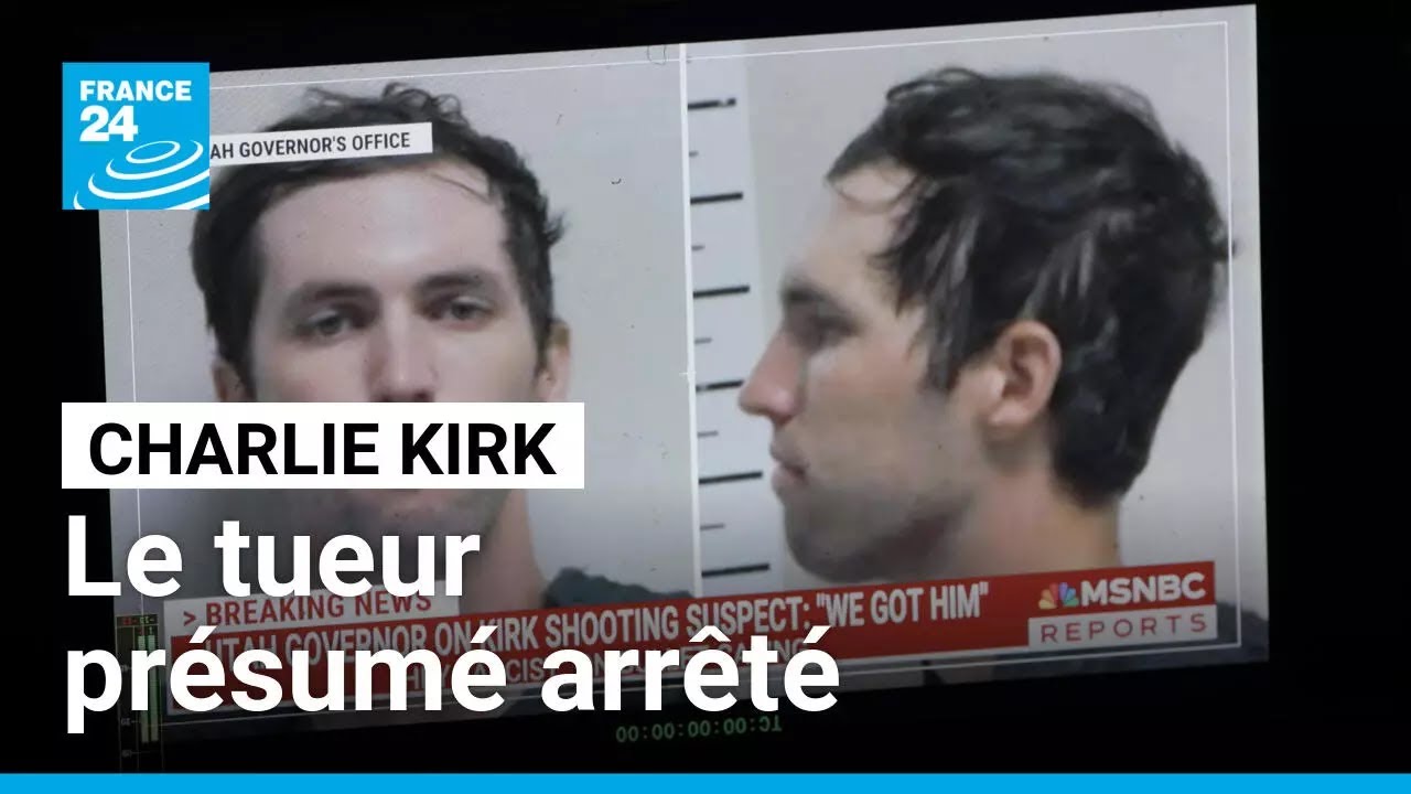 Assassinat de Charlie Kirk : le tueur présumé, Tyler Robinson, arrêté • FRANCE 24