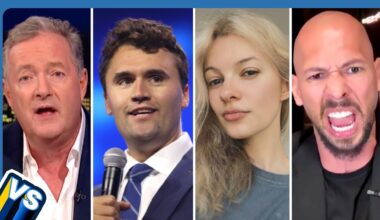 "BRAZEN Misogynist!" Piers Morgan vs Andrew Tate on Charlie Kirk, Train Murder & Trafficking Case