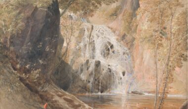 The Waterfalls, Pistil Mawddach, North Wales by Samuel Palmer (1836)