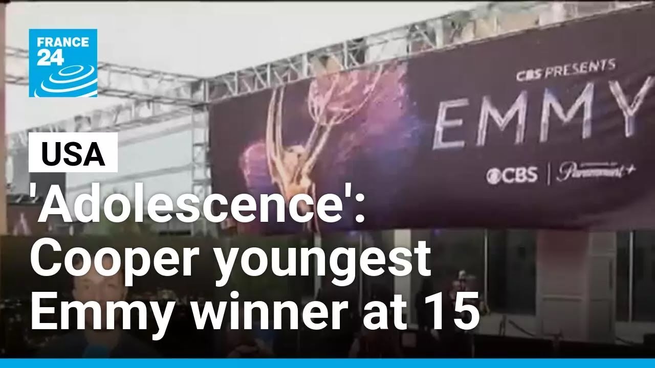 Actor Owen Cooper from 'Adolescence' becomes youngest Emmy winner at 15 • FRANCE 24 English