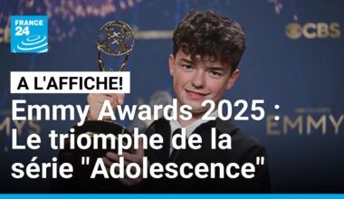 Emmy Awards 2025 : triomphe de la série "Adolescence" et du prodige Owen Cooper • FRANCE 24