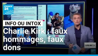La mort de Charlie Kirk suscite faux hommages et faux dons • FRANCE 24
