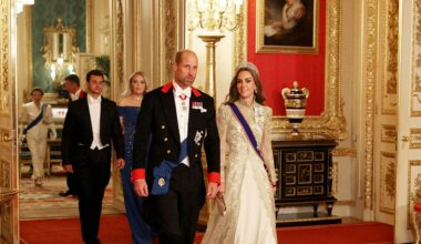 Royal jewels shine at Windsor Castle state banquet for Trump visit