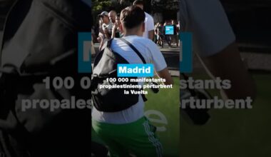 🇪🇸#Madrid : 100 000 manifestants propalestiniens perturbent la #Vuelta • FRANCE 24
