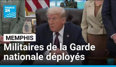 Trump signe un décret de déploiement des militaires de la Garde nationale à Memphis • FRANCE 24