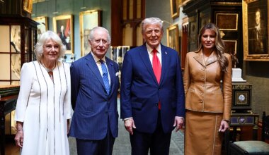 Melania Trump joins royal family women for dolls' house and scouts visit