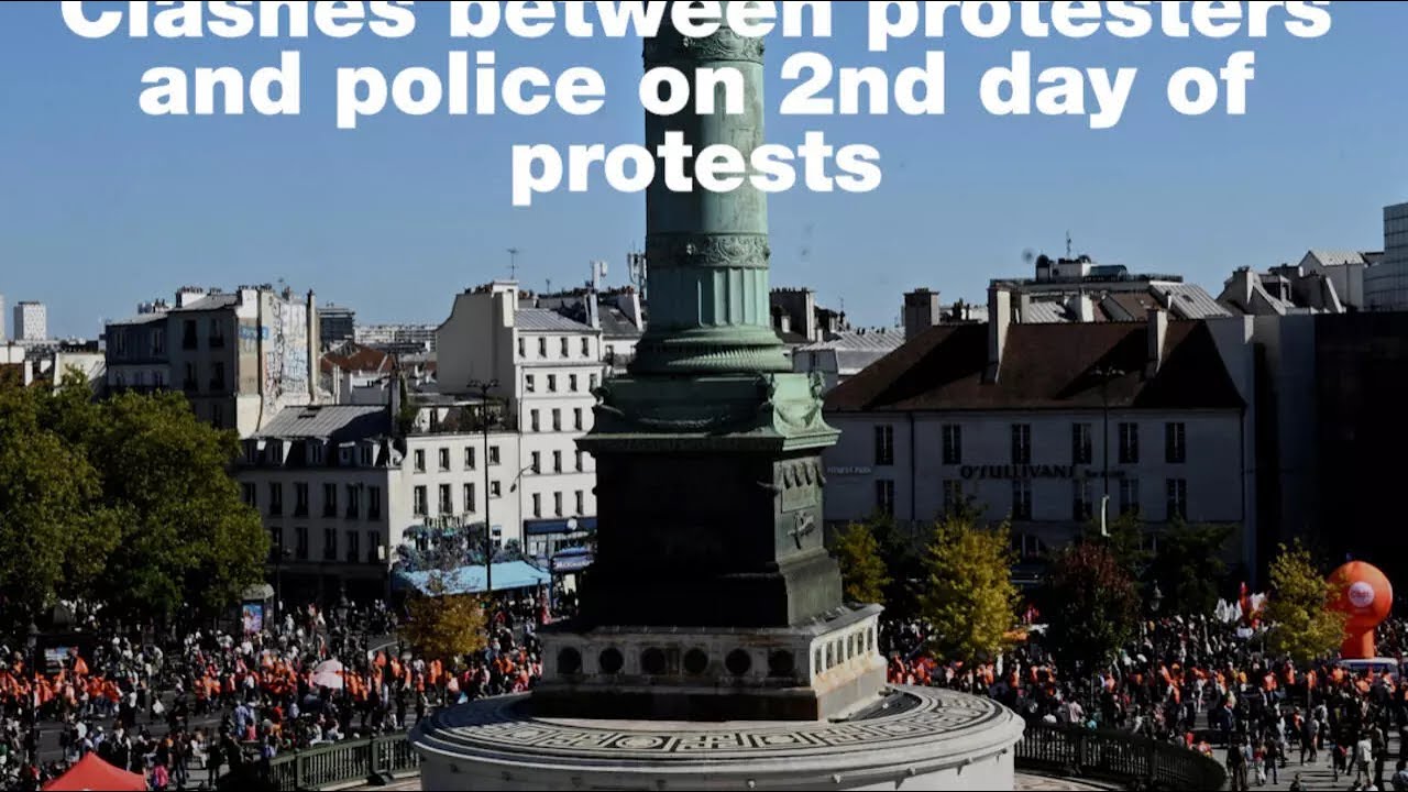 France: Clashes between protesters and police on second day of demonstrations • FRANCE 24 English