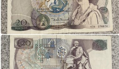 Now, THIS is an old £20 note! Series D, issued between 1970 and 1992. This is a later one, from between 1980 and 1988, when David Somerset was BoE Chief Cashier.