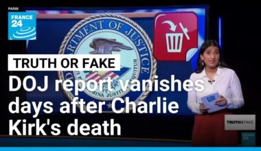 DOJ deletes report on far-right violence after Kirk assassination • FRANCE 24 English