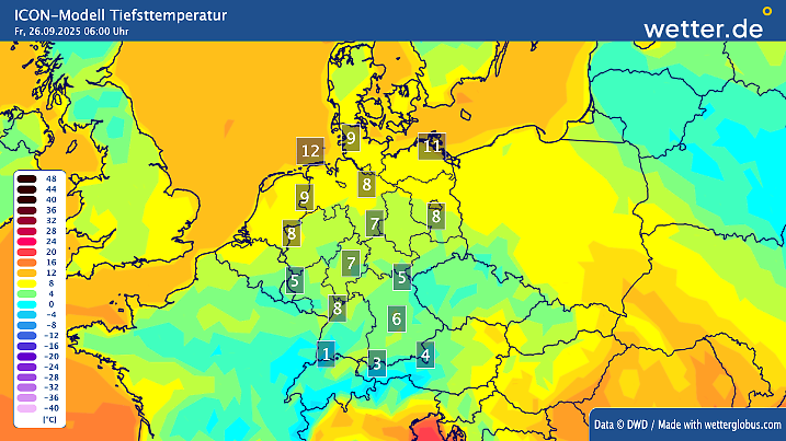 Kühle Nächte in Sicht - der Herbst ist nicht mehr aufzuhalten.