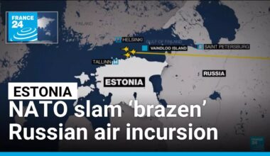 Estonia, NATO slam ‘brazen’ Russian air incursion, Moscow denies claim • FRANCE 24 English