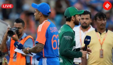 India (IND) vs Pakistan (PAK) Asia Cup 2025 Super 4 Today's Match Live Updates: There were no handshakes between the two captains the last time the two sides met. (AP Photo)
