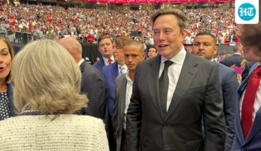 Elon Musk appears to stray from key protocol at Charlie Kirk's funeral service: ‘Did he just…’