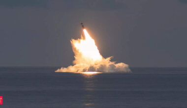 Trident II D5 submarine-launched nuclear ballistic missile test fired in the Atlantic; but who pulled the trigger - US or UK?
